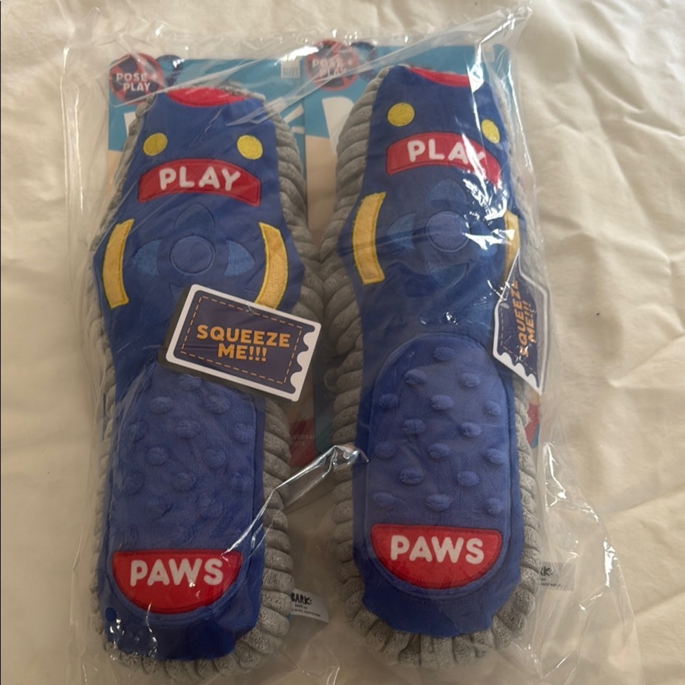 Blue and Red Dog Toy by